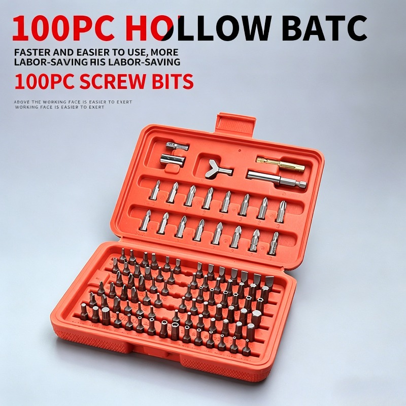 100PCS Screwdriver Bit Set, Ho - đánh giá và giá Workshop Tools Uses