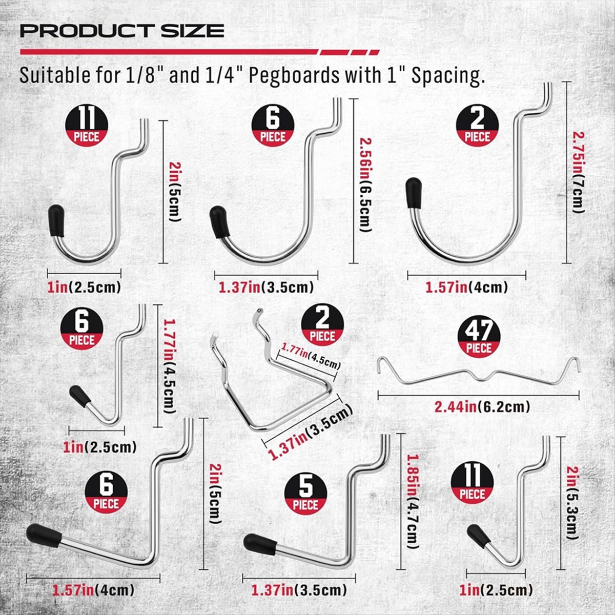 SALE AA63 121Pcs Pegboard Hook - đánh giá và giá Workshop Tools Sale