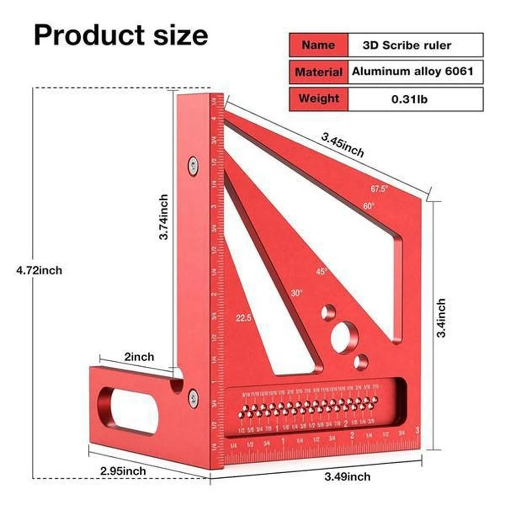 Red 3D Multi Angle Measuring R - đánh giá và giá Workshop Layout Tools